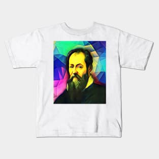 Giorgio Vasari Colourful Portrait | Giorgio Vasari Artwork 7 Kids T-Shirt